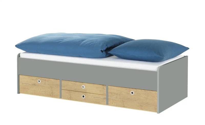Schubkastenbett  Grow Up ¦ grau ¦ Maße (cm): B: 97 H: 54,5 Betten > Bettgestelle - Höffner
