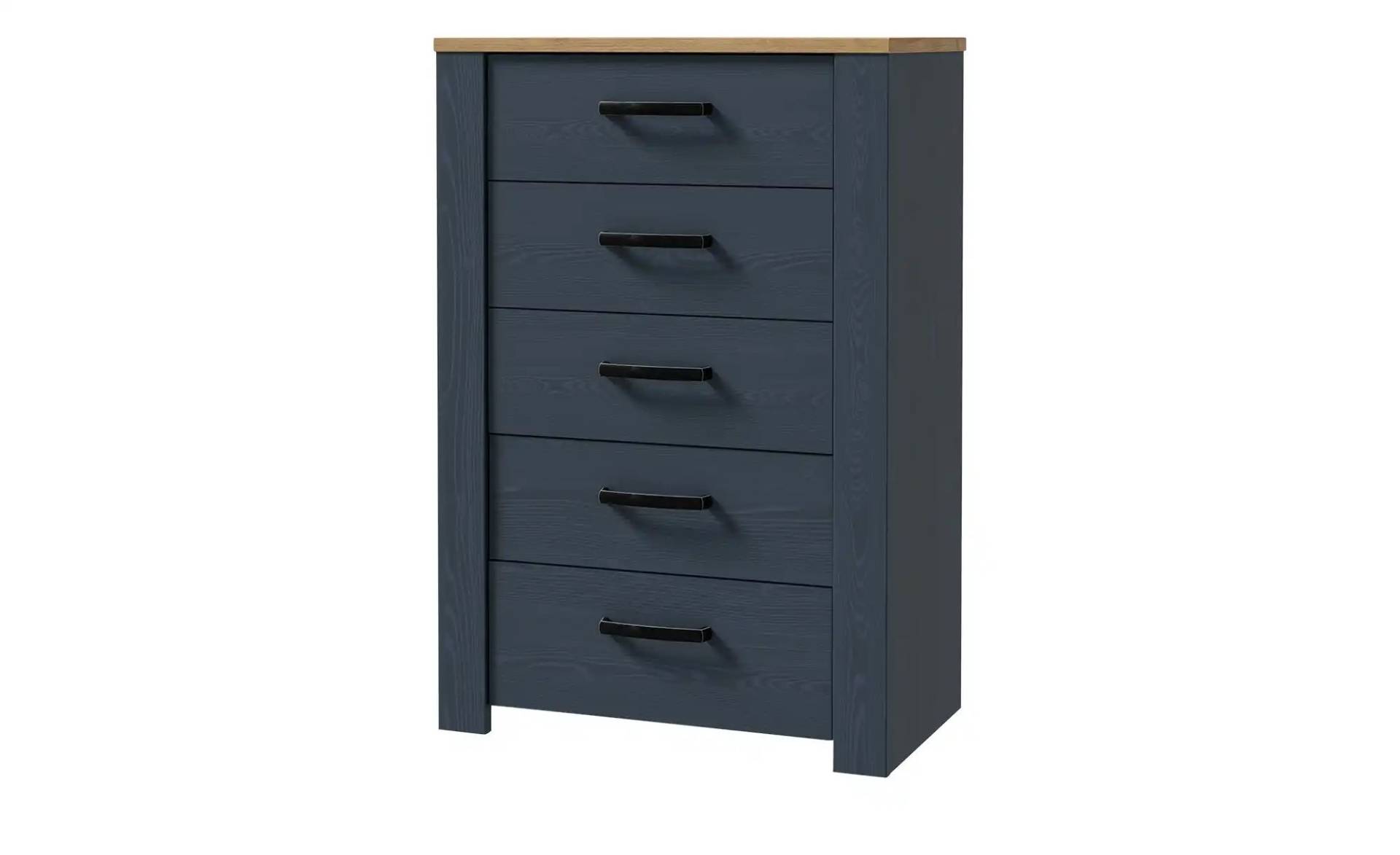 Schubkastenkommode ¦ blau ¦ Maße (cm): B: 72 H: 106 T: 42 Kommoden & Sideboards > Kommoden - Möbel Kraft