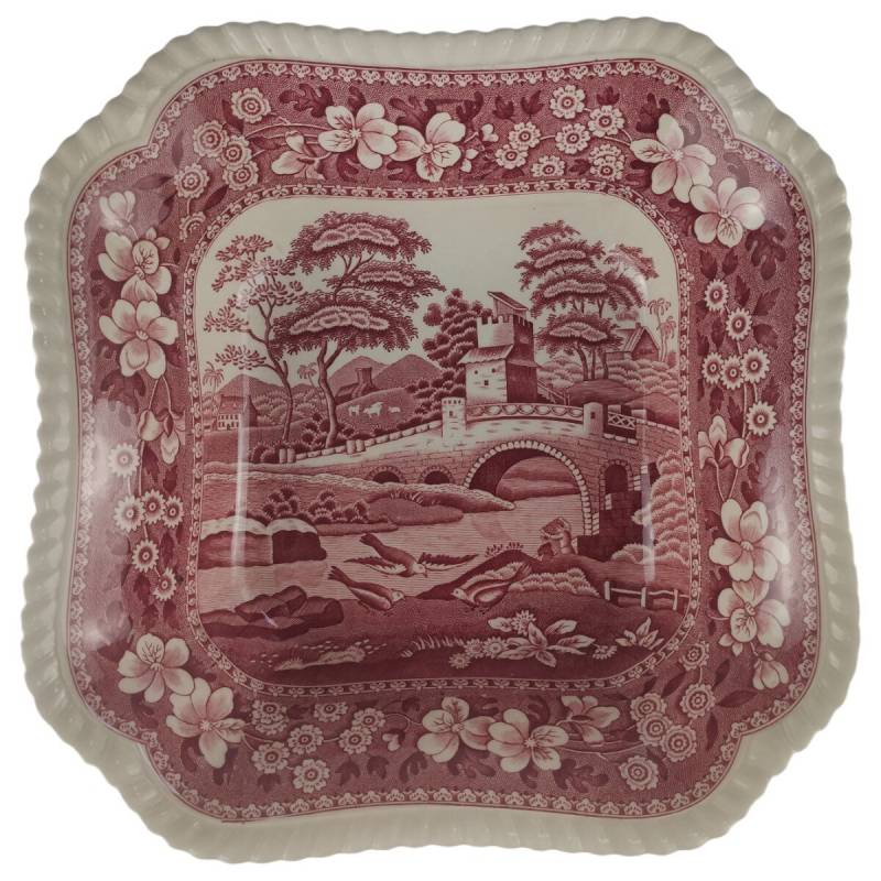 Schüssel Servierschüssel Gemüseschüssel groß Spode Copeland Pink Tower gebraucht - akzeptabel