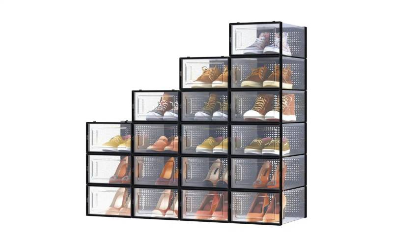 Schuhbox 18er-Set   ¦ schwarz ¦ Kunststoff ¦ Maße (cm): B: 23,2 H: 14,3 Aufbewahrung > Aufbewahrungsboxen - Möbel Kraft