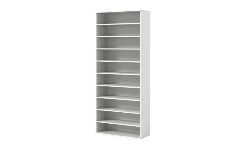 Schuhregal   ¦ weiß ¦ Maße (cm): B: 80 H: 193 Garderoben & Kleiderstangen > Schuhgarderoben & Schränke - Möbel Kraft