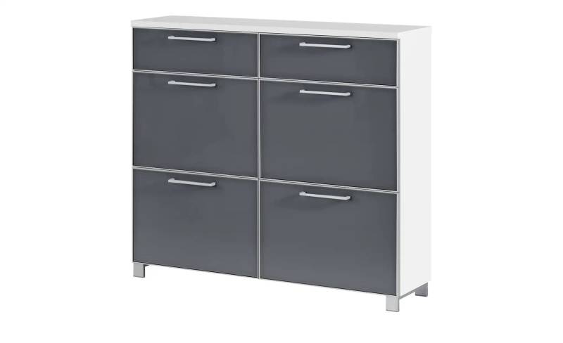 Schuhschrank  Duna ¦ grau ¦ Maße (cm): B: 121 H: 108 T: 31.0 Garderoben & Kleiderstangen > Garderoben Schuhschränke - Höffner