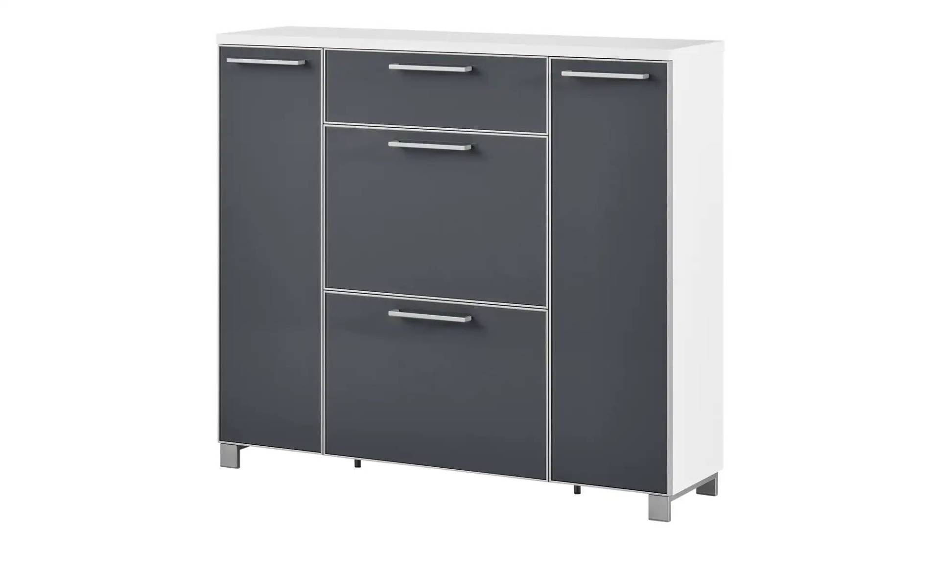 Schuhschrank  Duna ¦ grau ¦ Maße (cm): B: 121 H: 108 T: 31.0 Garderoben & Kleiderstangen > Garderoben Schuhschränke - Höffner