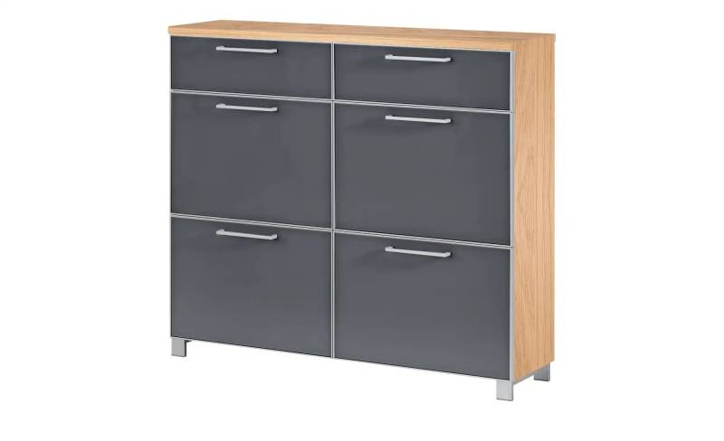 Schuhschrank  Duna ¦ grau ¦ Maße (cm): B: 121 H: 108 T: 31.0 Garderoben & Kleiderstangen > Garderoben Schuhschränke - Höffner