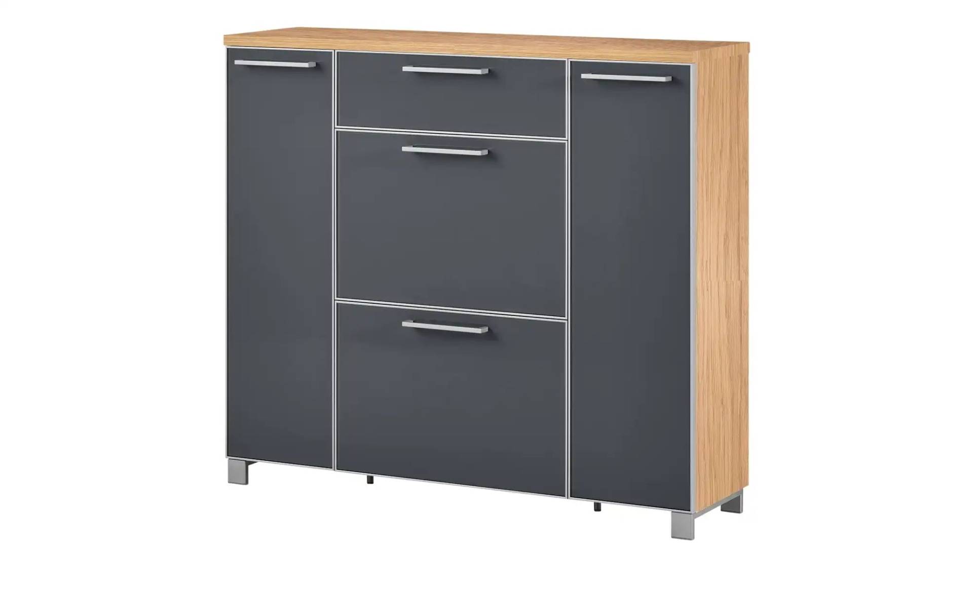 Schuhschrank  Duna ¦ grau ¦ Maße (cm): B: 121 H: 108 T: 31.0 Garderoben & Kleiderstangen > Garderoben Schuhschränke - Höffner