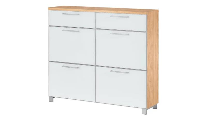 Schuhschrank  Duna ¦ weiß ¦ Maße (cm): B: 121 H: 108 T: 31.0 Garderoben & Kleiderstangen > Garderoben Schuhschränke - Höffner