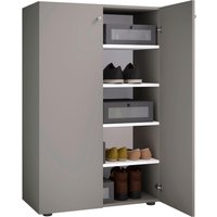 Schuhschrank Lona grau weiß B/H/T: ca. 70x110x39 cm von VCM Möbel