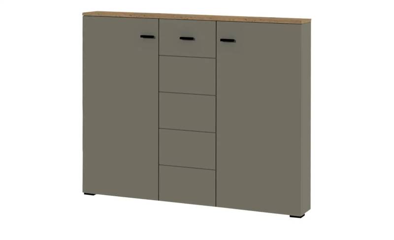 Schuhschrank    ¦ grau ¦ Maße (cm): B: 132 H: 109 T: 18.0 Garderoben & Kleiderstangen > Schuhgarderoben & Schränke - Möbel Kraft