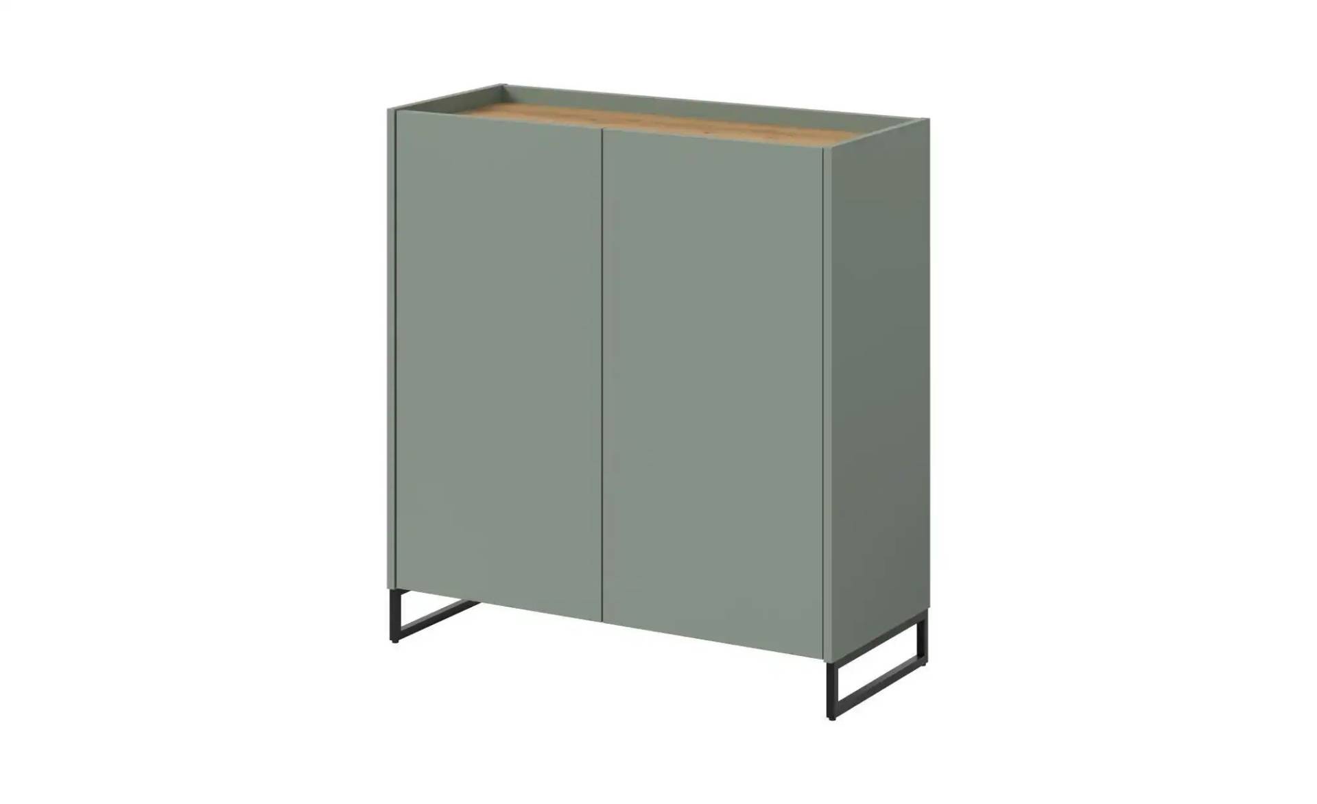 Schuhschrank   ¦ grün ¦ Maße (cm): B: 90 H: 97 Garderoben & Kleiderstangen > Schuhgarderoben & Schränke - Möbel Kraft