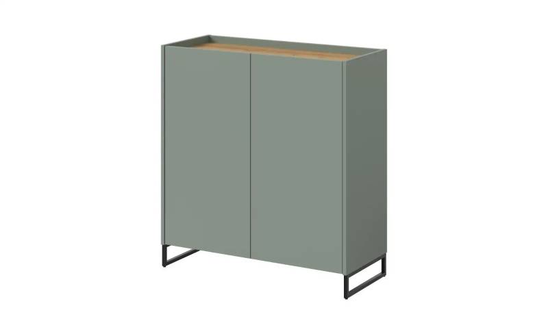 Schuhschrank   ¦ grün ¦ Maße (cm): B: 90 H: 97 Garderoben & Kleiderstangen > Schuhgarderoben & Schränke - Möbel Kraft