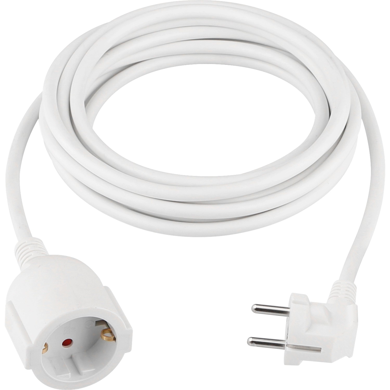 Schutzkontakt-Verlängerungskabel 1-fach Weiß mit USB-C-Anschluss
