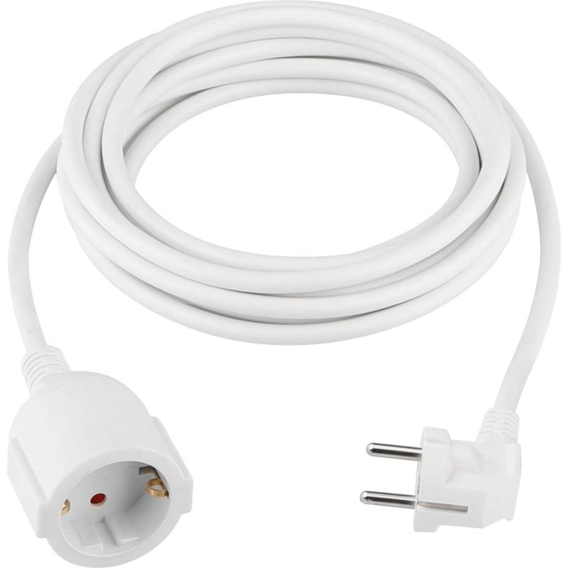 Schutzkontakt-Verlängerungskabel 1-fach Weiß mit USB-C-Anschluss