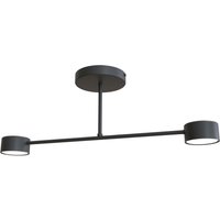 Schwarze Deckenlampe Metall GX53 2-flammig akzentuiert Schwarze Deckenlampe Metall GX53 2-flammig akzentuiert von Emibig