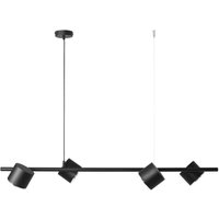 Schwarze Hängelampe Metall 4-flammig GU10 verstellbar Schwarze Hängelampe Metall 4-flammig GU10 verstellbar von ALDEX