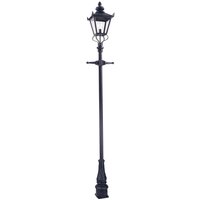 Schwarze Mastleuchte Rustikal 2,7m hoch KINGHAM Schwarze Mastleuchte Rustikal 2,7m hoch KINGHAM von ELSTEAD