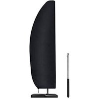 Start - Schwarze Sonnenschirmabdeckung 265 x 50 x 70 x 40 cm, wasserdicht für den Außenbereich von START