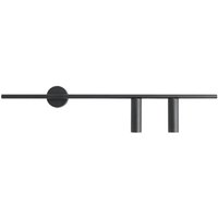 Schwarze Wandleuchte Metall GU10 2-flammig Zylinder Schwarze Wandleuchte Metall GU10 2-flammig Zylinder von ALDEX