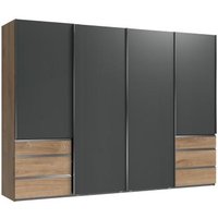 Schwebetürenschrank 4trg inkl. Syncro-Technik LEVEL36 A von WIMEX Grau