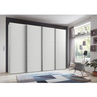 Schwebetürenschrank groß Weiß 300 cm breit inkl. Syncro-Technik LEVEL36 A von WIMEX Weiß