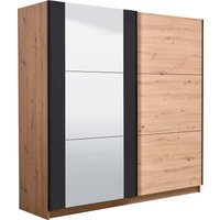 INOSIGN Schwebetürenschrank "Sardinia, Kleiderschrank mit Spiegel, FSC-zertifiziert", inklusive Inneneinteilung, 217x210x62,5cm, ABS Schutzkanten von Inosign