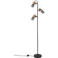 Schwenkbare Stehlampe Metall Holz 150 cm E14 Vintage Schwenkbare Stehlampe Metall Holz 150 cm E14 Vintage von Trio