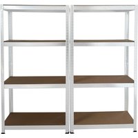 Schwerlaststeckregal 2er-Set weiß B/H/T: ca. 160x160x40 cm Schwerlaststeckregal 2er-Set weiß B/H/T: ca. 160x160x40 cm von XXXL