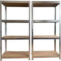Schwerlaststeckregal 2er-Set verzinkt B/H/T: ca. 160x160x40 cm von XXXL