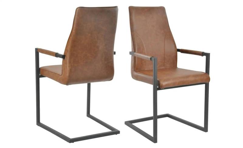 Schwingstuhl 2er-Set   ¦ braun ¦ Maße (cm): B: 63 H: 101,5 Stühle > Schwingstühle - Höffner