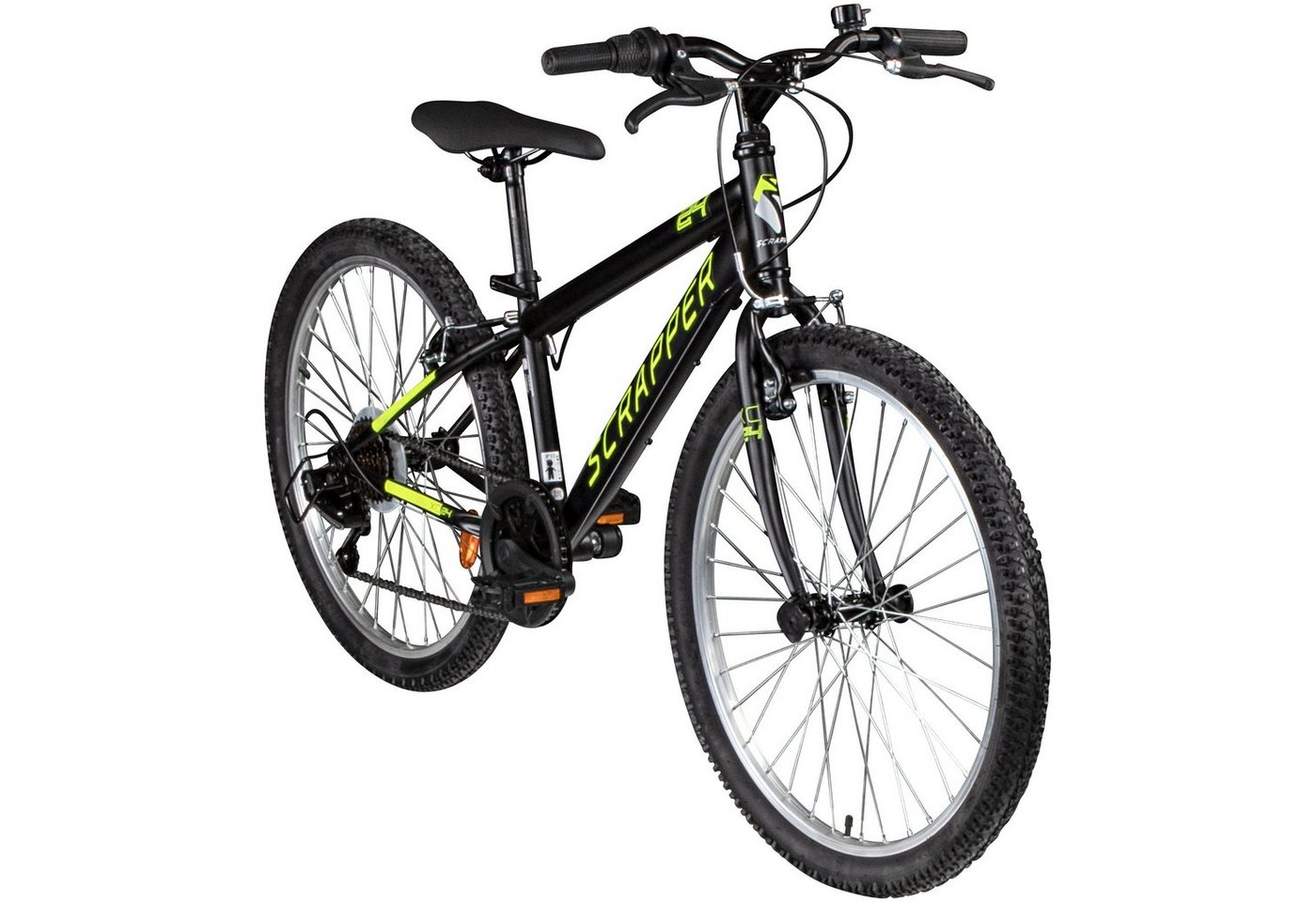 Scrapper Mountainbike XC24 1.9, 6 Gang Shimano, Kettenschaltung, Mountainbike Jugendfahrrad ab 130 cm Fahrrad MTB Hardtail von Scrapper