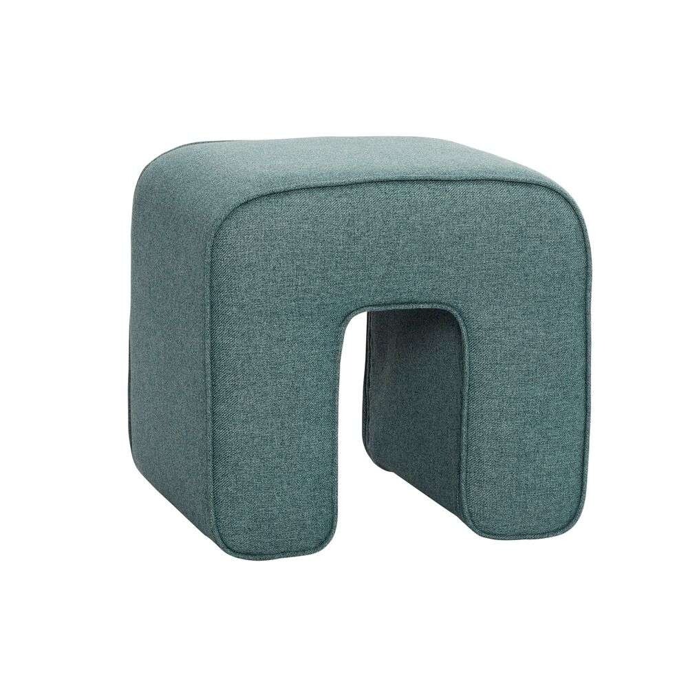 Hübsch - Sculpture Pouf Green von Hübsch