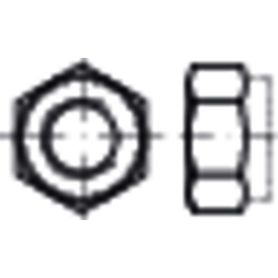 Sechskant-Ganzmetallmutter mit Klemmteil, DIN 6925 Stahl 10 zinklamelle. M 8 von Nobrand