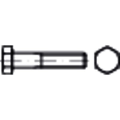 Sechskantschraube Schaft, Feingewinde ISO 8765 Stahl 10.9 galZn M14x1,5 x 55 von Nobrand