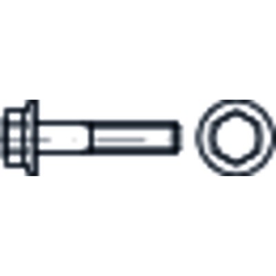Sechskantschraube mit Flansch EN 1665 Stahl 8.8 M10 x 20mm Sechskantschraube mit Flansch EN 1665 Stahl 8.8 M10 x 20mm von Nobrand