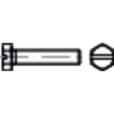 Sechskantschraube mit Gewinde bis Kopf DIN 933 Stahl  8.8 Schlitz galZn M 6x 22 von Nobrand