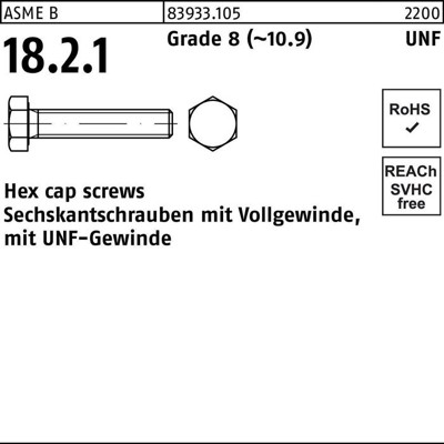Sechskantschrauben ART 83933 Grad 5 3/8 UNF x 1.1/4" (32mm) S von Nobrand