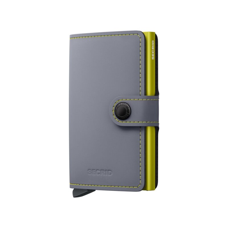 Secrid - Miniwallet - Matte Grey & Lime