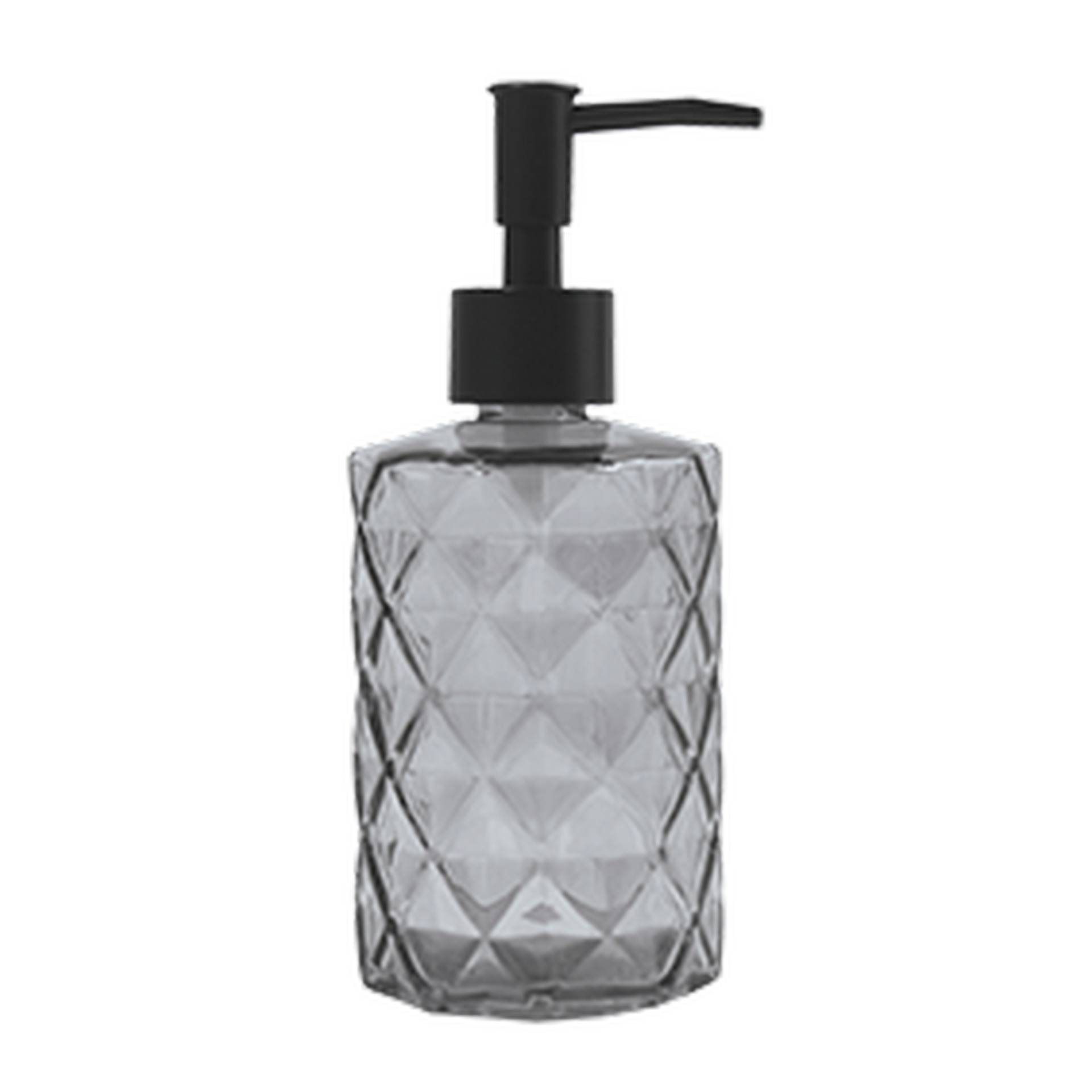 Seifenspender 'Quincy' recyceltes Glas grau transparent 300 ml