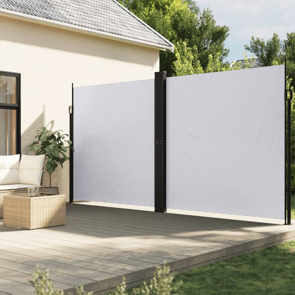 Seitenmarkise Ausziehbar Weiß 220x1000 cm Weiß 140 x 600 cm 1