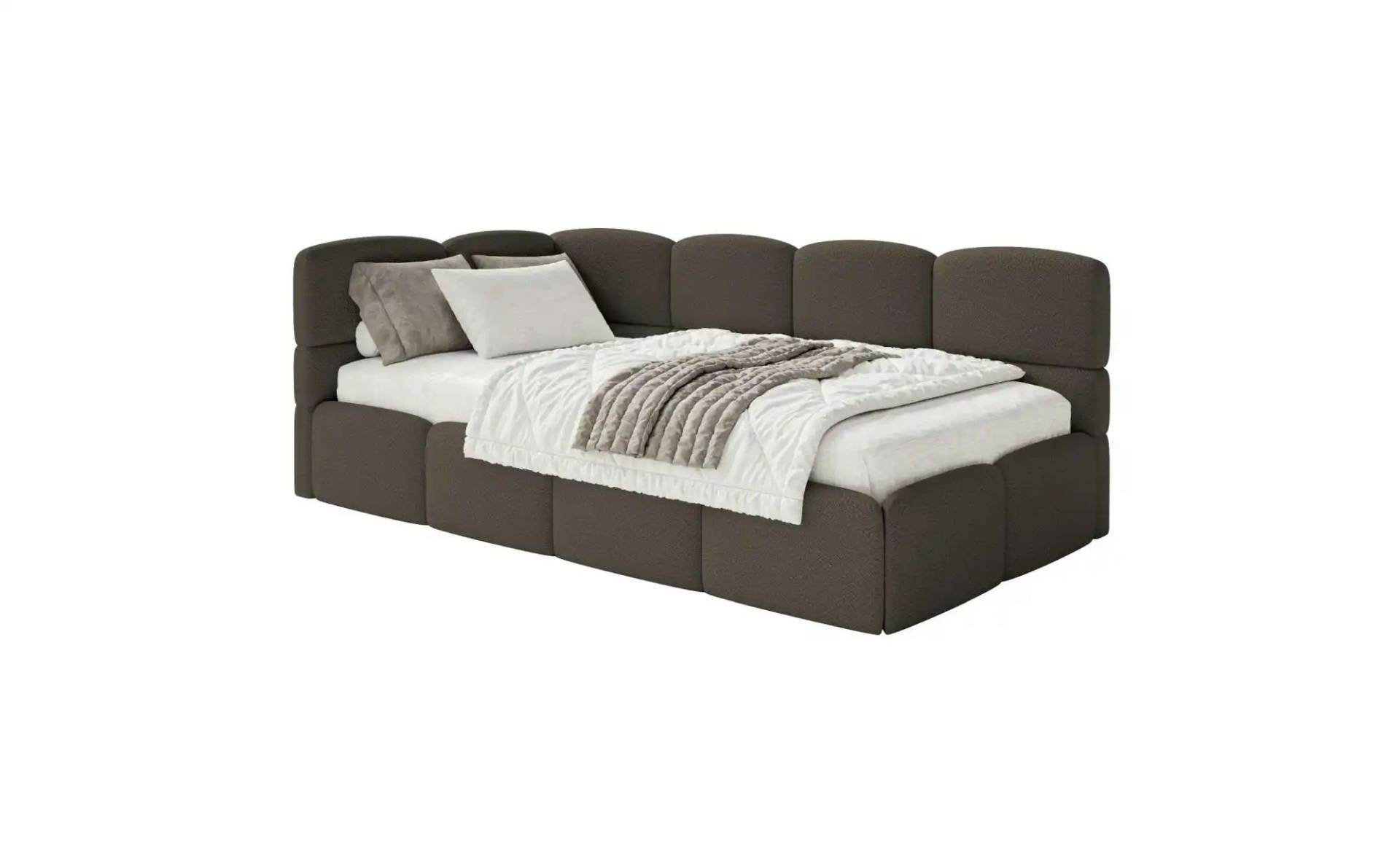 Selsey Polsterliege mit Bettkasten Cloudy ¦ braun ¦ Maße (cm): B: 220 H: 88 Kindermöbel > Kinderbetten - Höffner