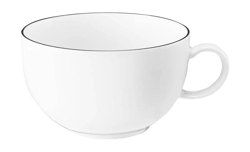 Seltmann Weiden Tasse  Lido Black Line ¦ weiß ¦ Porzellan Geschirr > Einzelgeschirrteile - Höffner