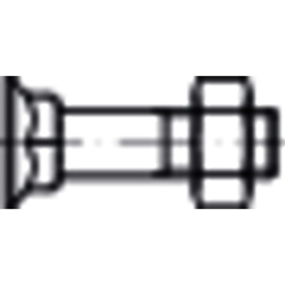 Senkschraube niedriger Vierkantansatz DIN 608 MU Stahl 8.8 M16 x 60mm von Nobrand