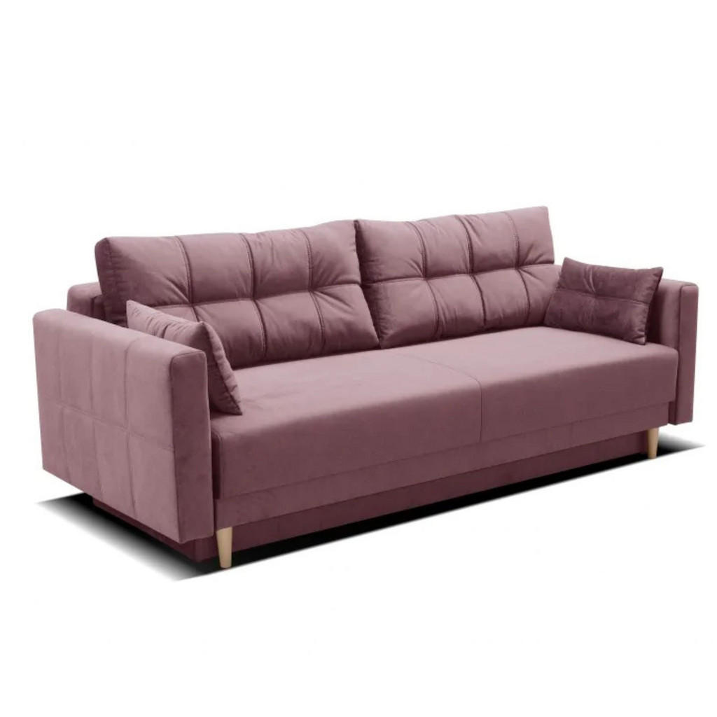Sepro Meble Schlafsofa, Rosa, Textil, 3-Sitzer, 216x85x91 cm, Wohnzimmer, Sofas & Couches, Schlafsofas von Sepro Meble