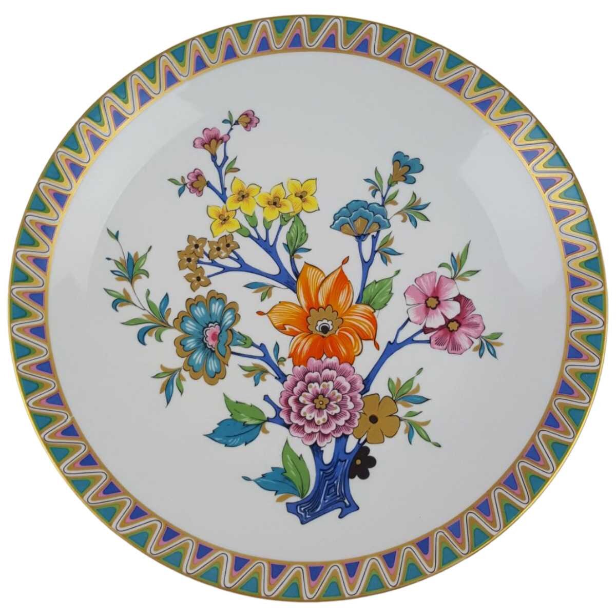 Servierteller Golddekor Bavaria 3,5 cm Schirnding Bunte Blumen gebraucht - sehr gut Servierteller Golddekor Bavaria 3,5 cm Schirnding Bunte Blumen gebraucht - sehr gut