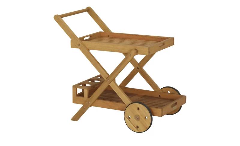 Servierwagen  Holstein ¦ holzfarben ¦ Maße (cm): B: 49 H: 75 T: 82.0 Garten > Gartenmöbel > Gartentische - Möbel Kraft