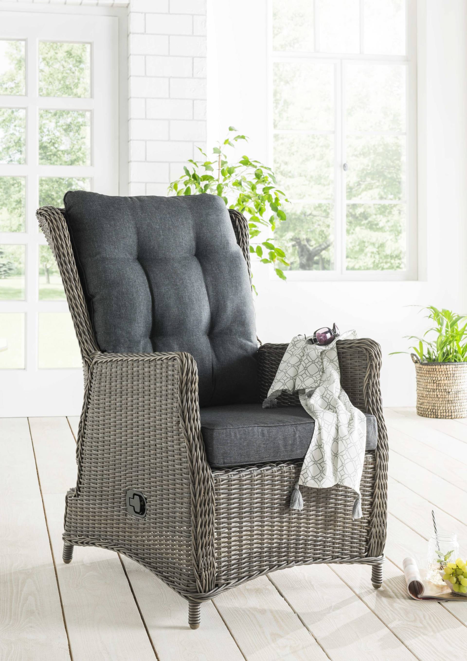 Sessel CASA RELAX verstellbar Vintage Grau