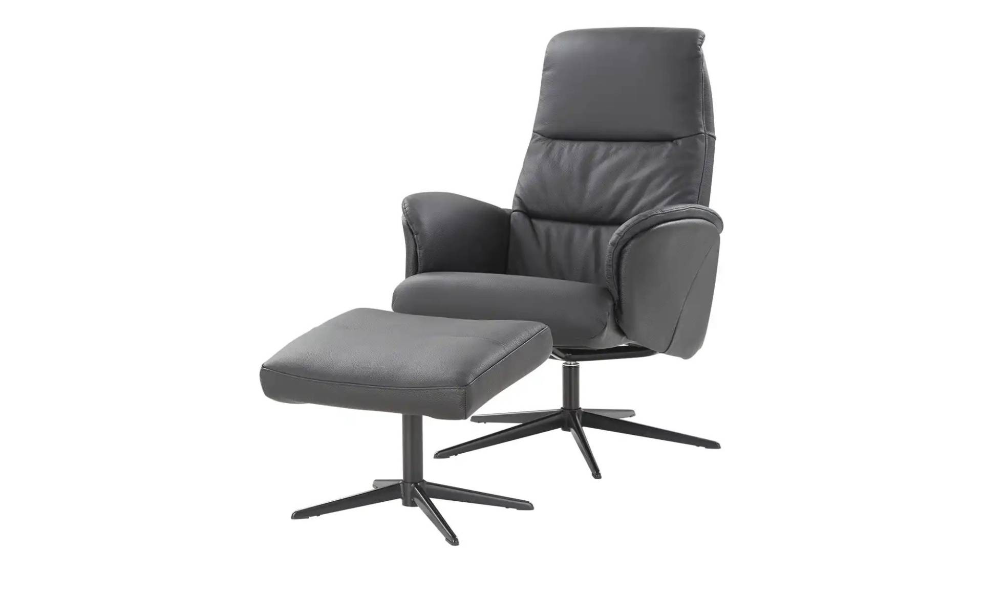 Sessel-Hocker-Set 3408 ¦ schwarz Polstermöbel > Sessel > Drehsessel - Möbel Kraft Sessel-Hocker-Set 3408 ¦ schwarz Polstermöbel > Sessel > Drehsessel - Möbel Kraft