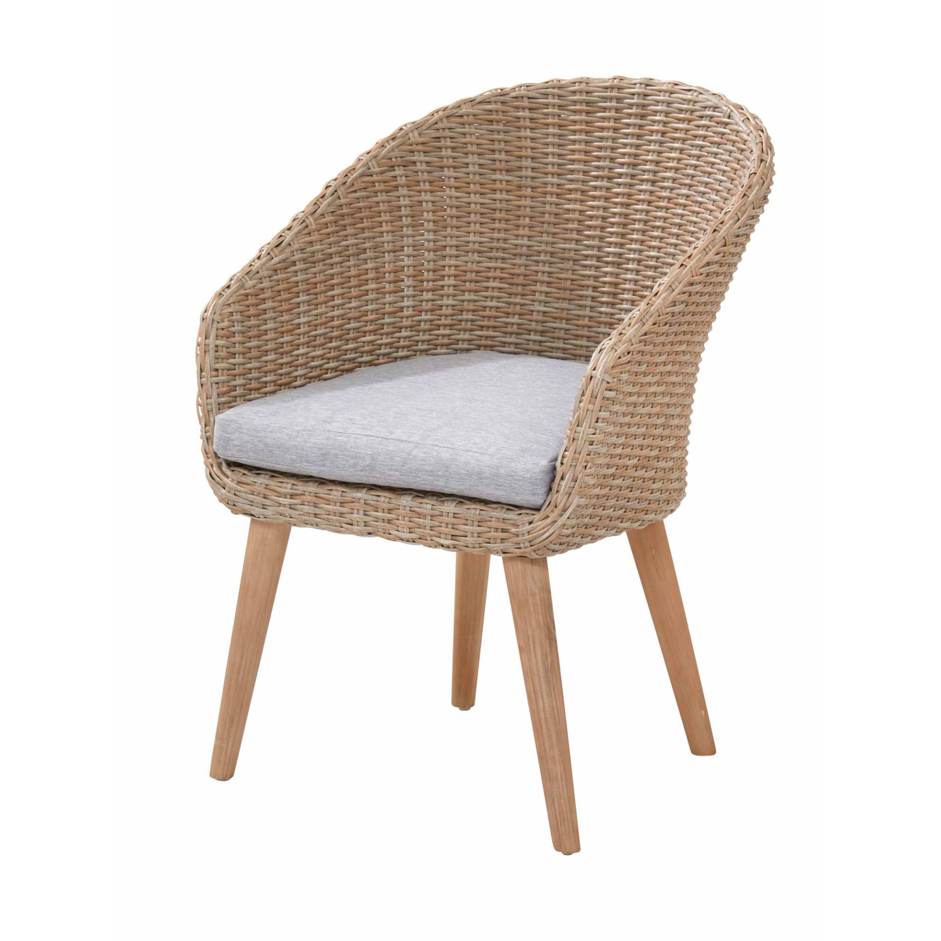Sessel 'Leona' braun/grau 63 x 59 x 85 cm Sessel 'Leona' braun/grau 63 x 59 x 85 cm