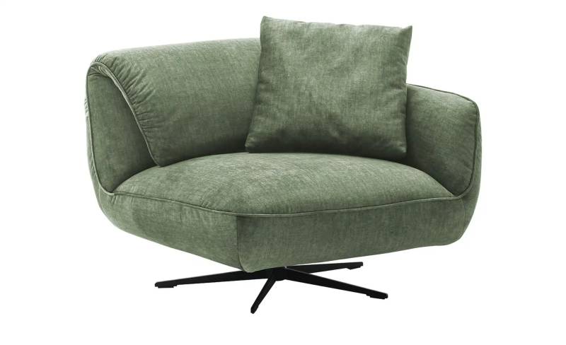 pop Drehsessel aus Flachgewebe Ventus ¦ grün ¦ Maße (cm): B: 101 H: 111 T: 98.0 Polstermöbel > Sessel > Drehsessel - Möbel Kraft