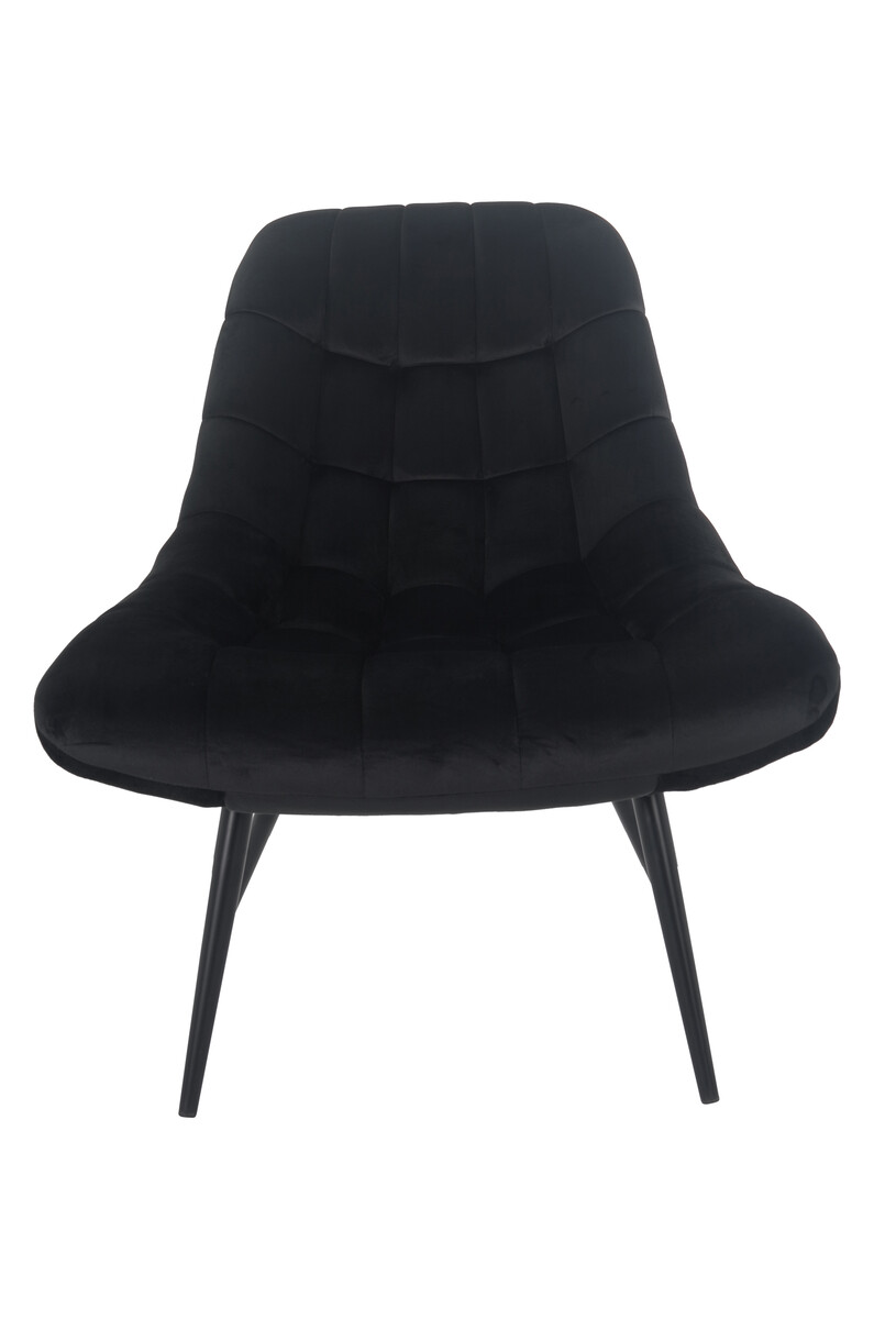 Sessel XXL Metall und Polyester Schwarz