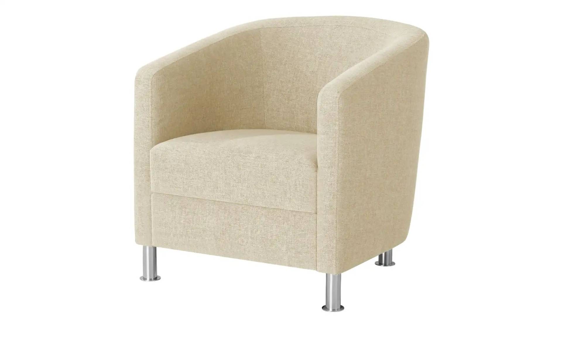 Sessel aus Flachgewebe  ¦ beige ¦ Maße (cm): B: 69 H: 75 T: 76.0 Polstermöbel > Sessel > Cocktailsessel - Möbel Kraft